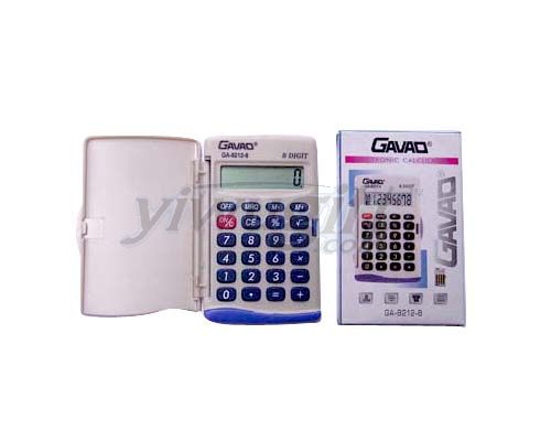 Folded calculator, picture