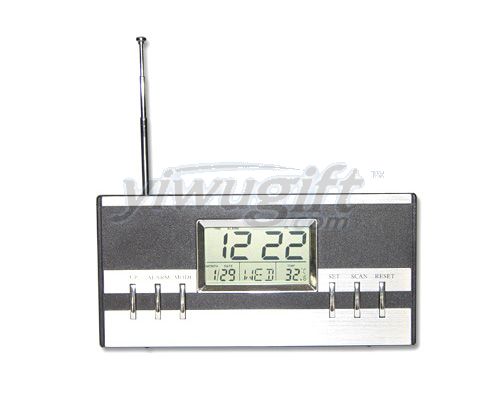 Radio & clock, picture