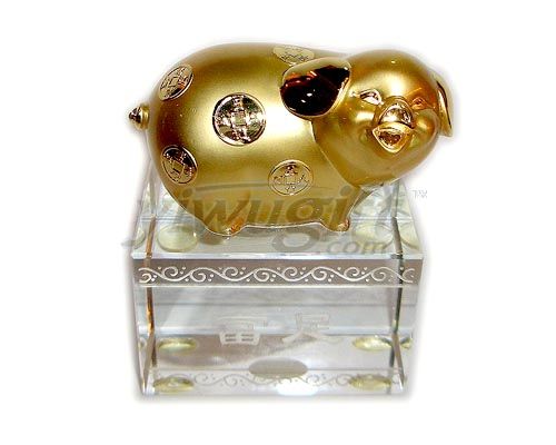 Cristal treasure pig, picture