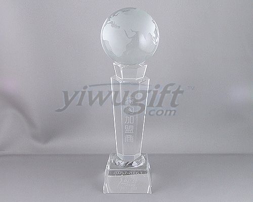 Exclusive crystal octagon medal