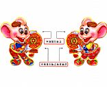 Chinese Zodiac door stickers