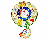 Santa  paper clock,Picture