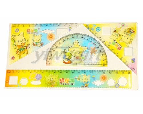 Cartoon triangle set, picture