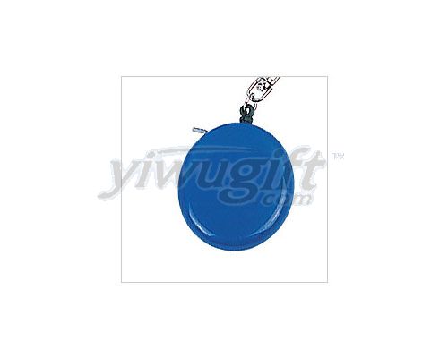 round plastic gift steel rule