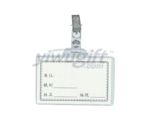 Plastic certificate holder, picture