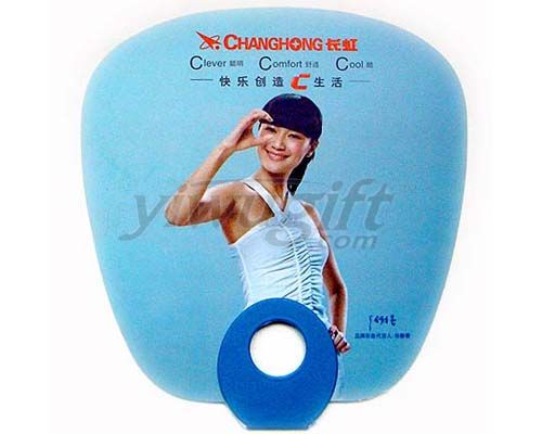 Plastic hand fan, picture