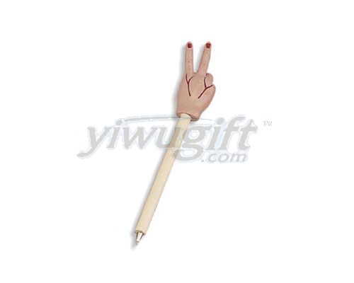 Plastic palm pen, picture
