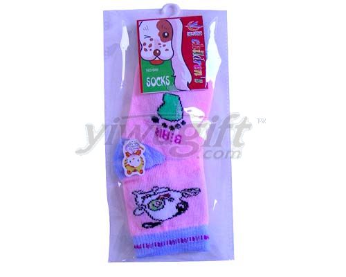 Virgin socks of cartoon, picture