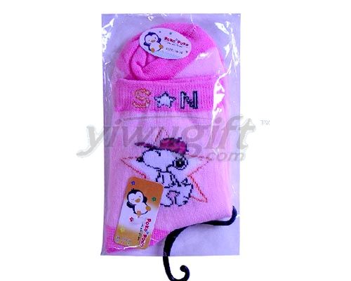 Virgin socks of cartoon, picture