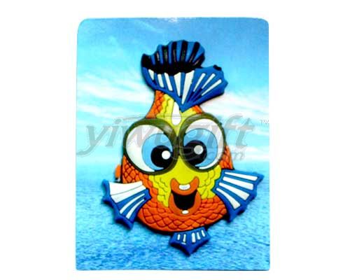 fish pvc rubberise fridge magnet, picture