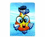 fish pvc rubberise fridge magnet