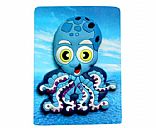 octopus pvc rubberise fridge magnet