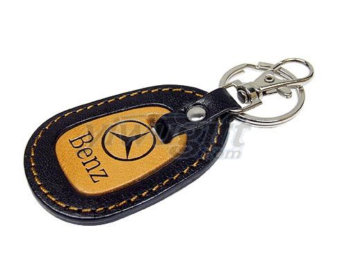 leather key chain, picture