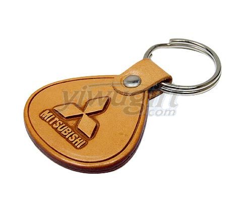 leather key chain, picture