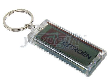 key chain with time