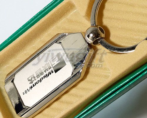 metal key chain, picture