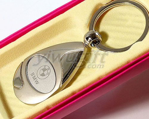 metal key chain, picture