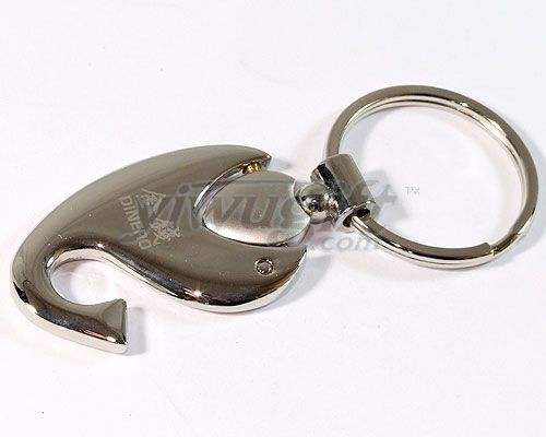 metal key chain, picture