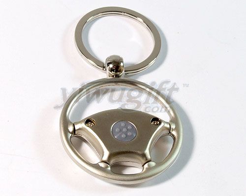 metal key chain, picture