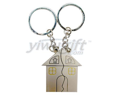 metal key chain, picture