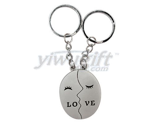 metal key chain, picture