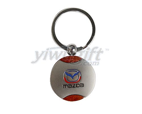 metal rosewood key chain, picture