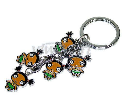 metal key chain, picture