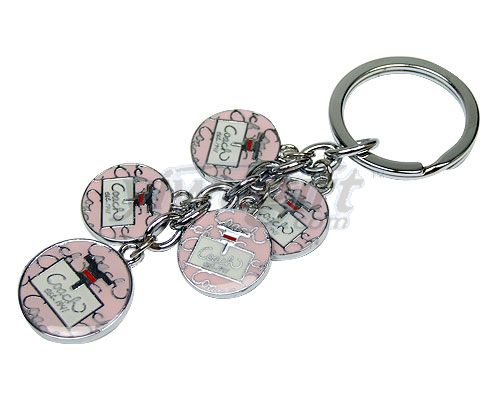 metal key chain, picture