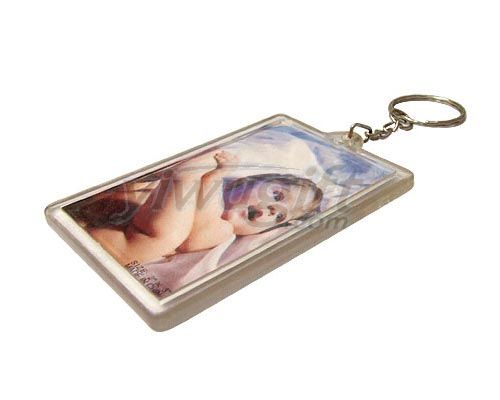 plasic key chain, picture