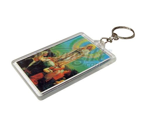 plasic key chain, picture