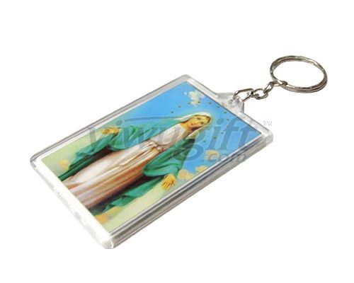 plasic key chain, picture