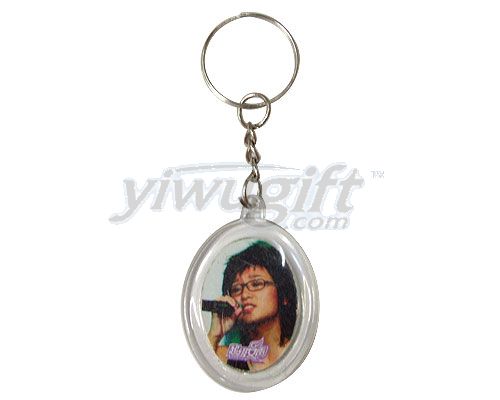 plasic key chain, picture