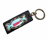 Leather  key chain, Picture