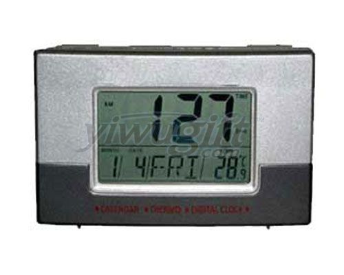 electronic desk clock, picture