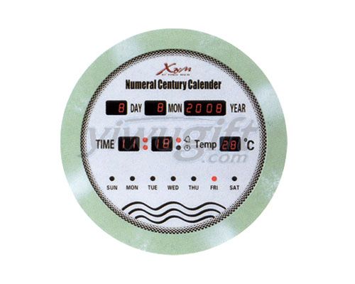 electron wall clock, picture