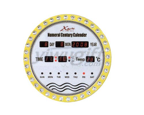 electron wall clock, picture
