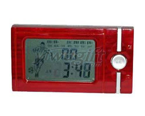 electronic desk clock, picture