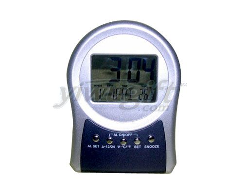 electronic desk clock, picture