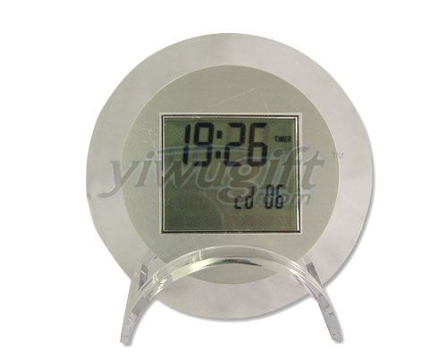 electronic desk clock, picture