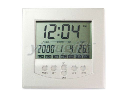 electronic desk clock, picture