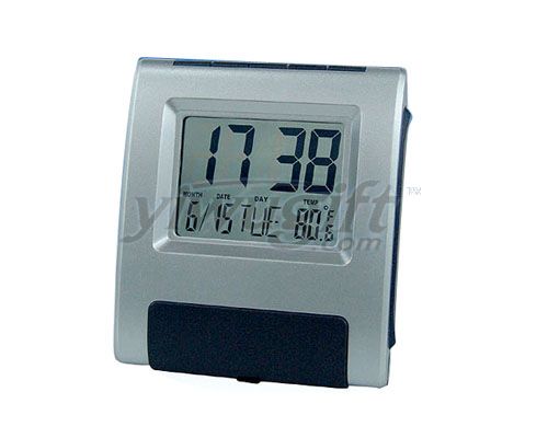 electronic desk clock, picture