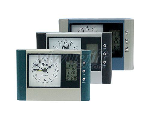 electronic desk clock, picture