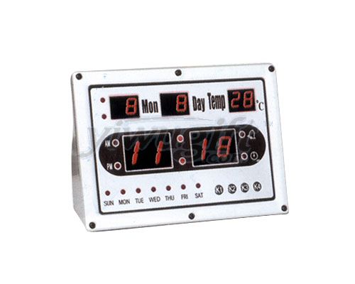 electronic desk clock, picture