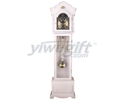 Linden wood grandfather  clock, picture