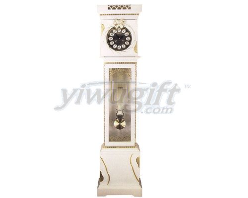 Linden wood grandfather  clock, picture