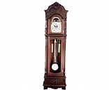 Linden wood grandfather  clock, Picture