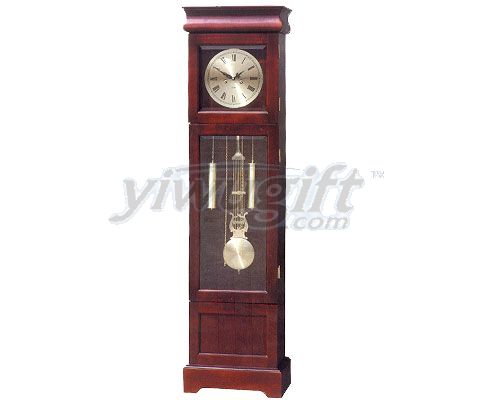 Linden woodgrandfather  clock, picture