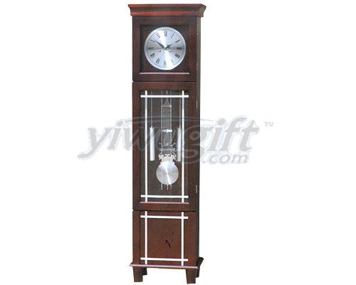 Linden wood grandfather  clock, picture