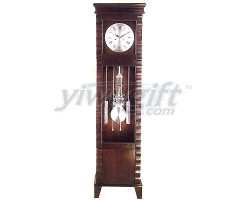 Linden wood grandfather  clock, picture