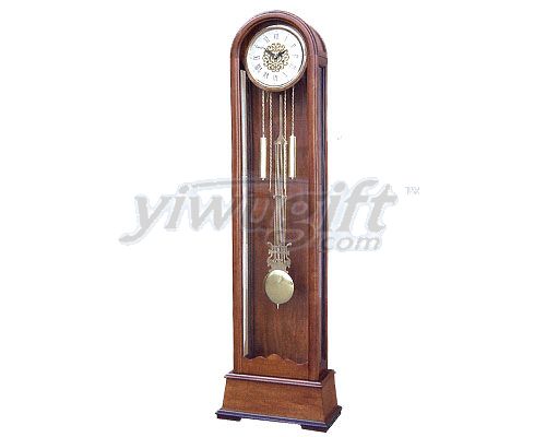 Linden wood grandfather  clock, picture